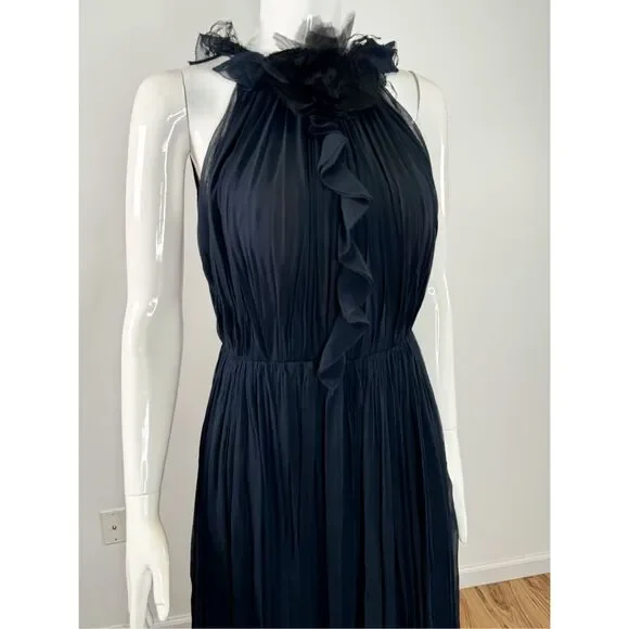 Jason Wu Collection Crinkle Chiffon Silk Halterneck Gown 6 - Picture 6 of 9